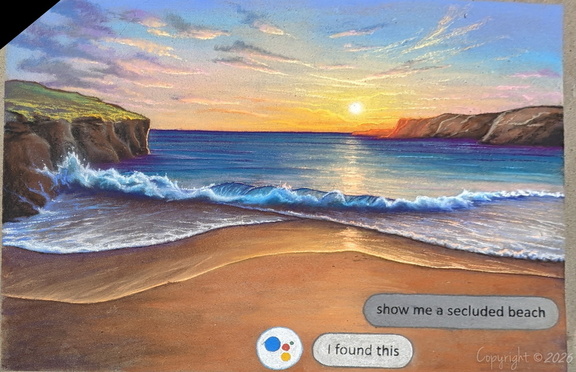 Google Assistant Chalk Art - 2023