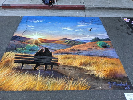 Mountain View Chalk Art - 2023