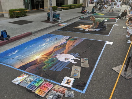 Mountain View Chalk Art - 2023